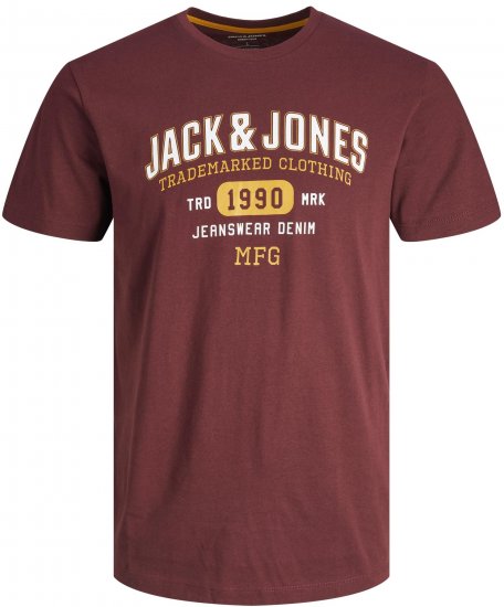 Jack & Jones JJSTAMP TEE Red - T-shirts - Grote Maten T-shirts Heren