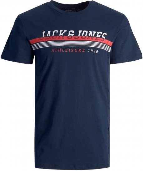 Jack & Jones JJIRON TEE Navy - T-shirts - Grote Maten T-shirts Heren
