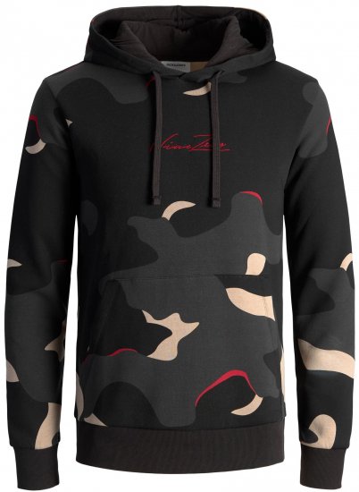 Jack & Jones JJCRAMP Hoodie Black - Sweaters & hoodies - Sweaters & Hoodies Grote Maten Heren