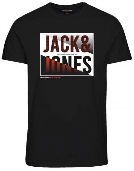 Jack & Jones JJSCOTT TEE Black - T-shirts - Grote Maten T-shirts Heren
