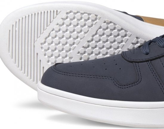 Jack & Jones Dang Faux Nubuck Combo Sneakers Navy Blazer - Herenschoenen 40-52 - 