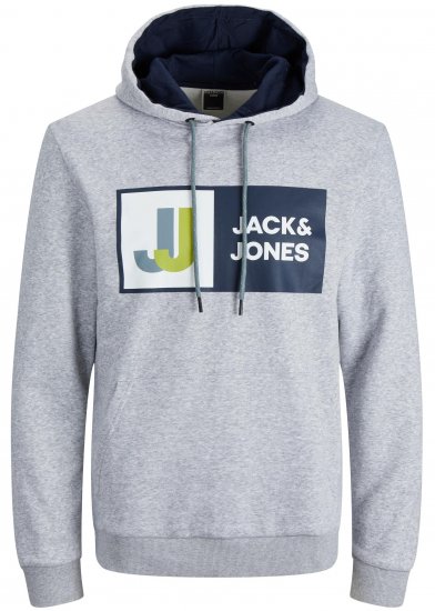 Jack & Jones JCOLOGAN Hoodie Grey - Sweaters & hoodies - Sweaters & Hoodies Grote Maten Heren