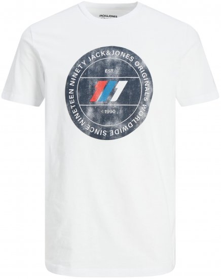 Jack & Jones JORNATE TEE White - T-shirts - Grote Maten T-shirts Heren