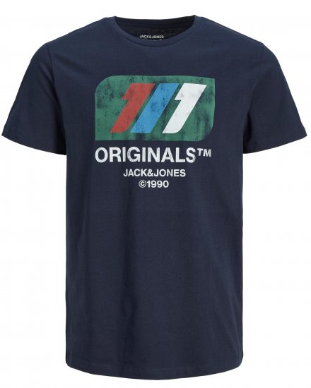 Jack & Jones JORNATE T-shirt Navy - T-shirts - Grote Maten T-shirts Heren
