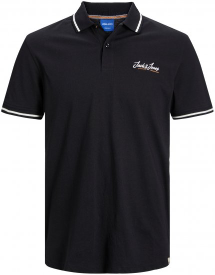 Jack & Jones JORPAUL TONS Polo shirt Black - Polo shirts - Grote Maten Poloshirts Heren