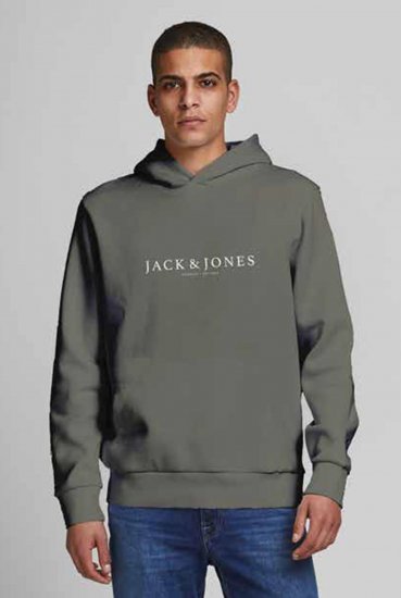 Jack & Jones JPRBLAAUGUST LOGO Hoodie Green - Sweaters & hoodies - Sweaters & Hoodies Grote Maten Heren