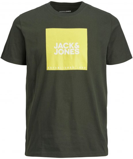 Jack & Jones JJLOCK TEE Green - T-shirts - Grote Maten T-shirts Heren
