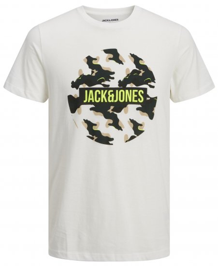 Jack & Jones JJRAMP T-Shirt White - T-shirts - Grote Maten T-shirts Heren