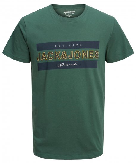 Jack & Jones JORFRIDAY T-Shirt Green - T-shirts - Grote Maten T-shirts Heren