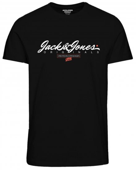 Jack & Jones JORSYMBOL T-shirt Black - T-shirts - Grote Maten T-shirts Heren