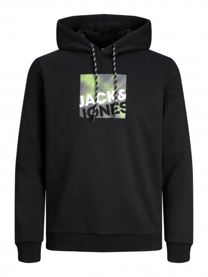 Jack & Jones JCOLOGAN SWEAT HOODIE Black - Sweaters & hoodies - Sweaters & Hoodies Grote Maten Heren