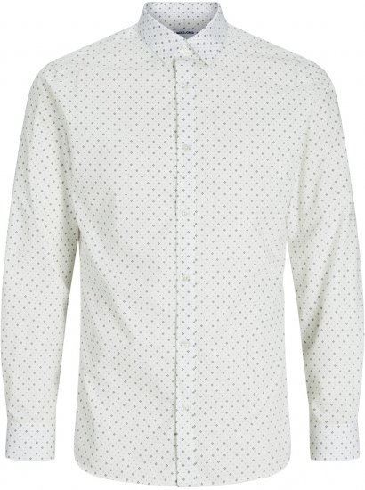 Jack & Jones JOE Dress Shirt LS White - Hemden - Overhemden Grote Maten Heren