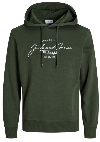 Jack & Jones JJFERRIS SWEAT Hoodie Kombu Green - Sweaters & hoodies - Sweaters & Hoodies Grote Maten Heren