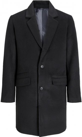 Jack & Jones HAYS Coat Black - Jassen - Grote Maten Herenjassen