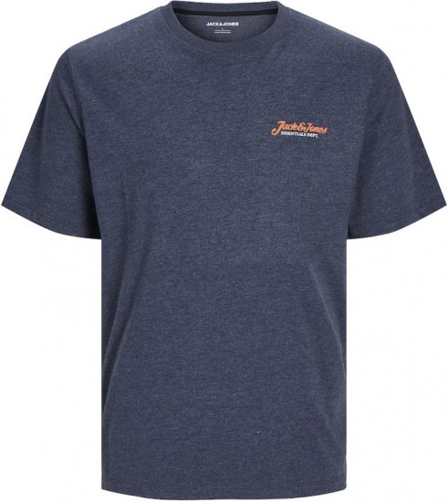 Jack & Jones ERIK T-Shirt Navy Blazer - T-shirts - Grote Maten T-shirts Heren