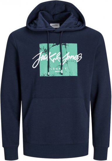 Jack & Jones Tiley Hoodie Navy Blazer - Sweaters & hoodies - Sweaters & Hoodies Grote Maten Heren