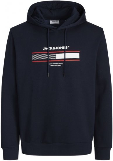Jack & Jones South Hoodie Navy Blazer - Sweaters & hoodies - Sweaters & Hoodies Grote Maten Heren