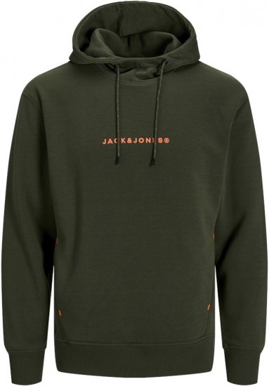 Jack & Jones TREE Hoodie Kombu Green - Sweaters & hoodies - Sweaters & Hoodies Grote Maten Heren