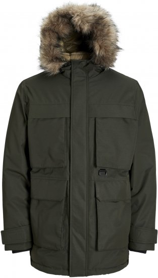 Jack & Jones STAR Parka Green - Jassen - Grote Maten Herenjassen
