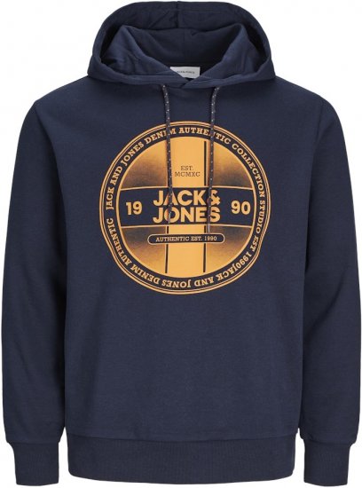 Jack & Jones RIO Hoodie Navy Blazer - Sweaters & hoodies - Sweaters & Hoodies Grote Maten Heren