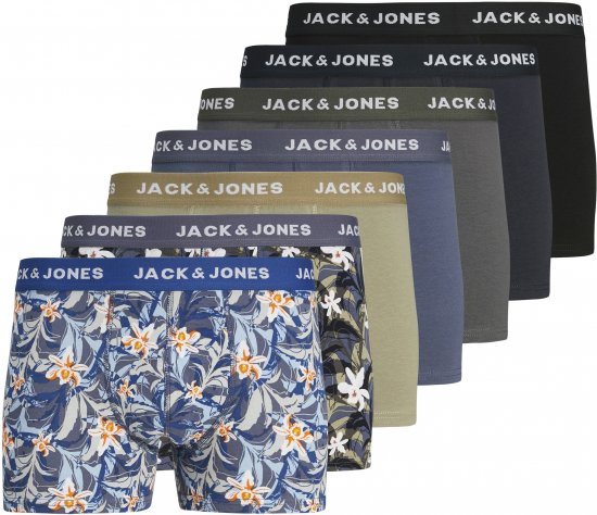 Jack & Jones JACMASON Trunks 7-Pack True Blue - Ondergoed & zwem - Grote Maten Ondergoed Heren