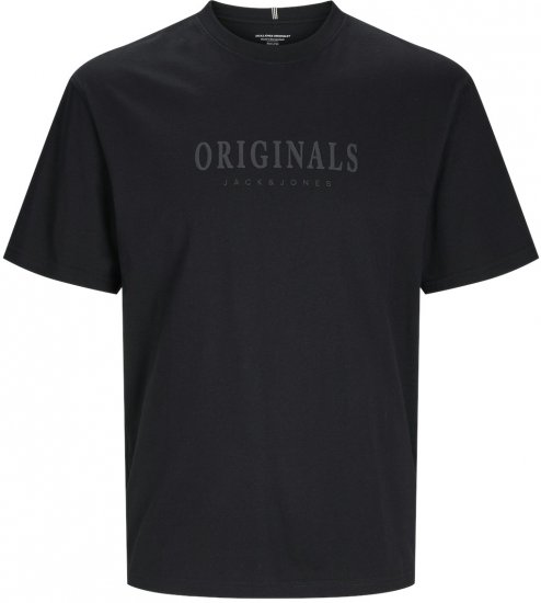 Jack & Jones JORFREDERIKSBERG T-shirt Black - T-shirts - Grote Maten T-shirts Heren