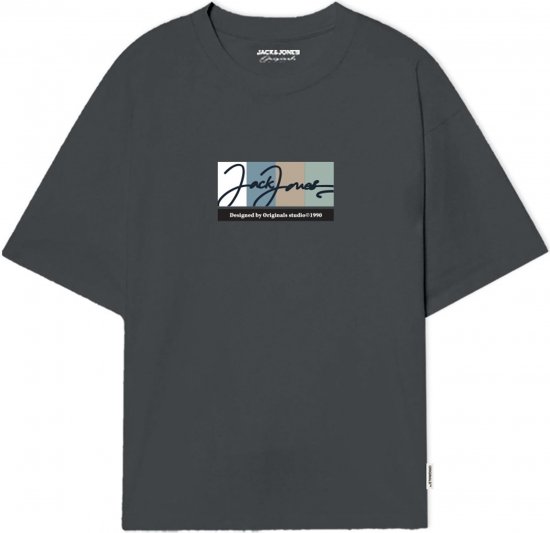 Jack & Jones Portland T-Shirt Grey - T-shirts - Grote Maten T-shirts Heren