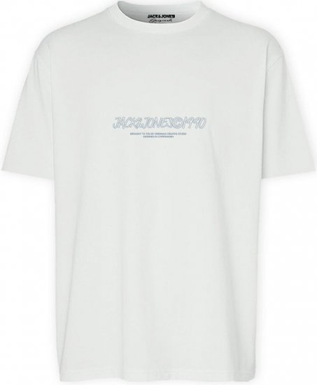 Jack & Jones JORBRONX T-Shirt White - T-shirts - Grote Maten T-shirts Heren