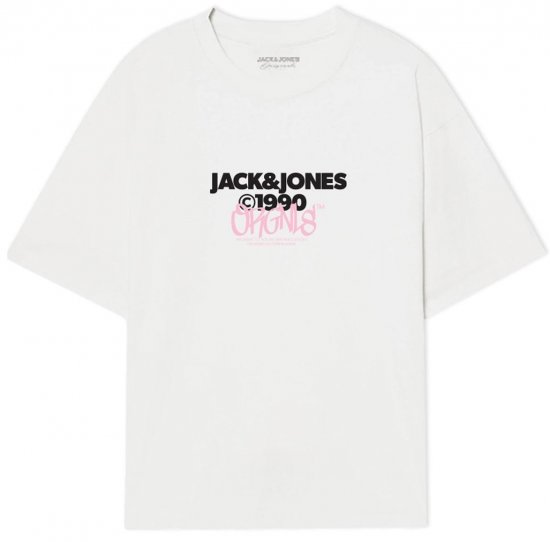 Jack & Jones JORBUSHWICK T-Shirt Bright White - T-shirts - Grote Maten T-shirts Heren