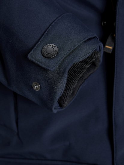 Jack & Jones Finn Softshell Parka Sky Captain - Jassen - Grote Maten Herenjassen