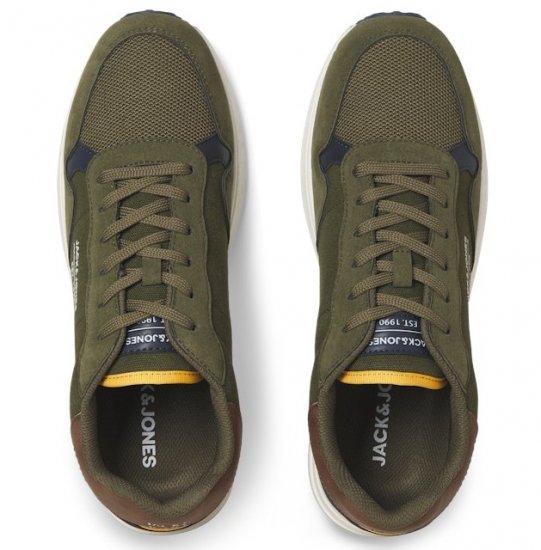 Jack & Jones Beech Combo Sneakers Green - Herenschoenen 40-52 - 