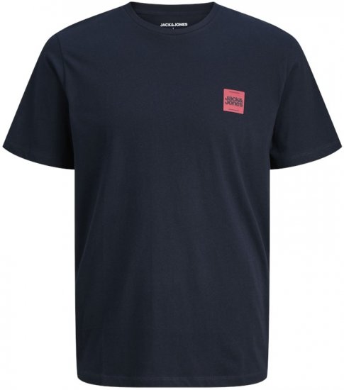 Jack & Jones Brandy Crew Neck T-Shirt Sky Captain - T-shirts - Grote Maten T-shirts Heren