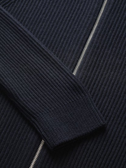 Jack & Jones Pannel Zip Knit Cardigan Sky Captain - Sweaters & hoodies - Sweaters & Hoodies Grote Maten Heren