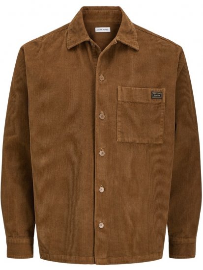 Jack & Jones Corduroy Long Sleeve Overshirt Monks Robe - Hemden - Overhemden Grote Maten Heren