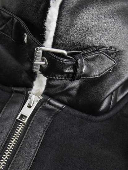 Jack & Jones Cole Aviator Jacket Black - Jassen - Grote Maten Herenjassen