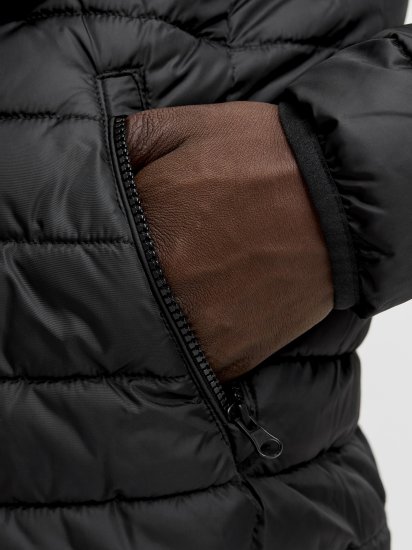 Jack & Jones Elvis Light Puffer Collar Jacket Black - Jassen - Grote Maten Herenjassen