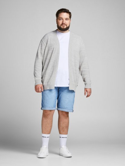 Jack & Jones Blasonic Knit Cardigans Egret - Sweaters & hoodies - Sweaters & Hoodies Grote Maten Heren