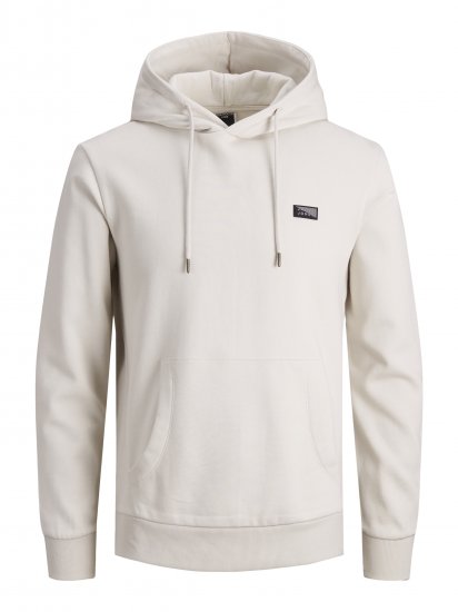 Jack & Jones JCOKING SWEAT HOOD Light Gray - Sweaters & hoodies - Sweaters & Hoodies Grote Maten Heren