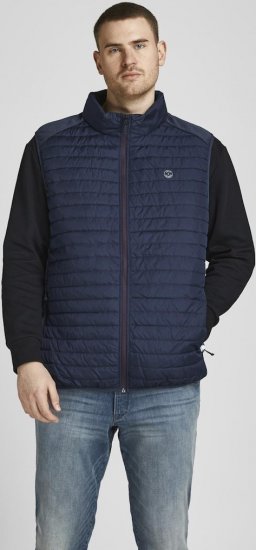 Jack & Jones MULTI BODYWARMER With COLLAR Navy Blazer - Jassen - Grote Maten Herenjassen
