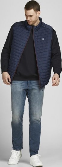 Jack & Jones MULTI BODYWARMER With COLLAR Navy Blazer - Jassen - Grote Maten Herenjassen