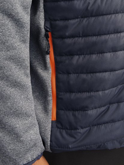 Jack & Jones MULTI QUILTED SET-IN Sleeves Jacket Grey Melange - Jassen - Grote Maten Herenjassen
