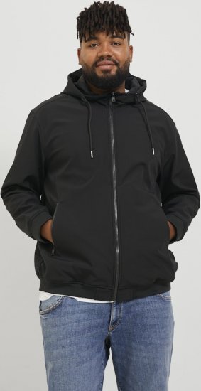 Jack & Jones BASIC Water-Resistant Softshell Jacket Black - Jassen - Grote Maten Herenjassen