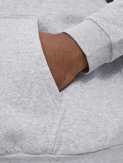 Jack & Jones BRADLEY Hoodie Light Grey Melange - Sweaters & hoodies - Sweaters & Hoodies Grote Maten Heren