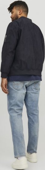 Jack & Jones ROCKY Faux Suede Bomber Jacket Jet Black - Jassen - Grote Maten Herenjassen