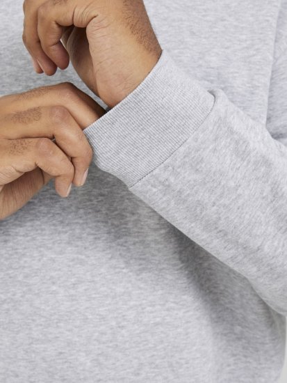Jack & Jones BRADLEY Sweatshirt Light Grey Melange - Sweaters & hoodies - Sweaters & Hoodies Grote Maten Heren
