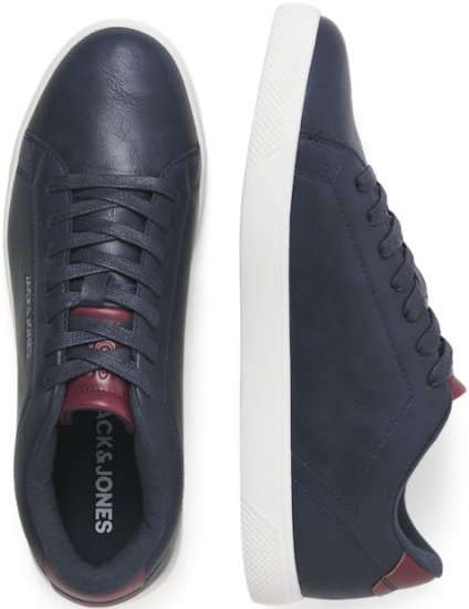 Jack & Jones Bosley Sneakers Navy Blazer/Red Dahlia - Herenschoenen 40-52 - 