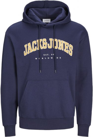 Jack & Jones CALEB Hoodie Navy Blazer - Sweaters & hoodies - Sweaters & Hoodies Grote Maten Heren