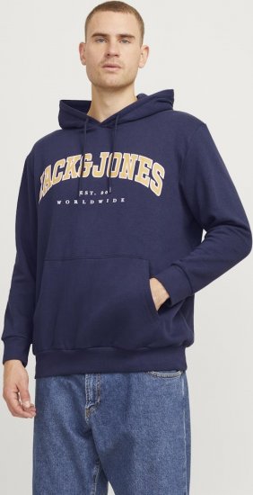 Jack & Jones CALEB Hoodie Navy Blazer - Sweaters & hoodies - Sweaters & Hoodies Grote Maten Heren