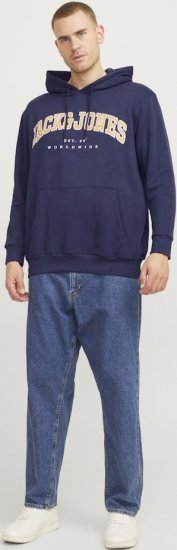 Jack & Jones CALEB Hoodie Navy Blazer - Sweaters & hoodies - Sweaters & Hoodies Grote Maten Heren