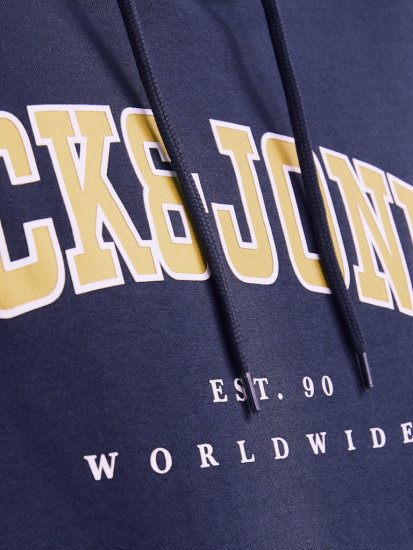 Jack & Jones CALEB Hoodie Navy Blazer - Sweaters & hoodies - Sweaters & Hoodies Grote Maten Heren